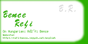 bence refi business card